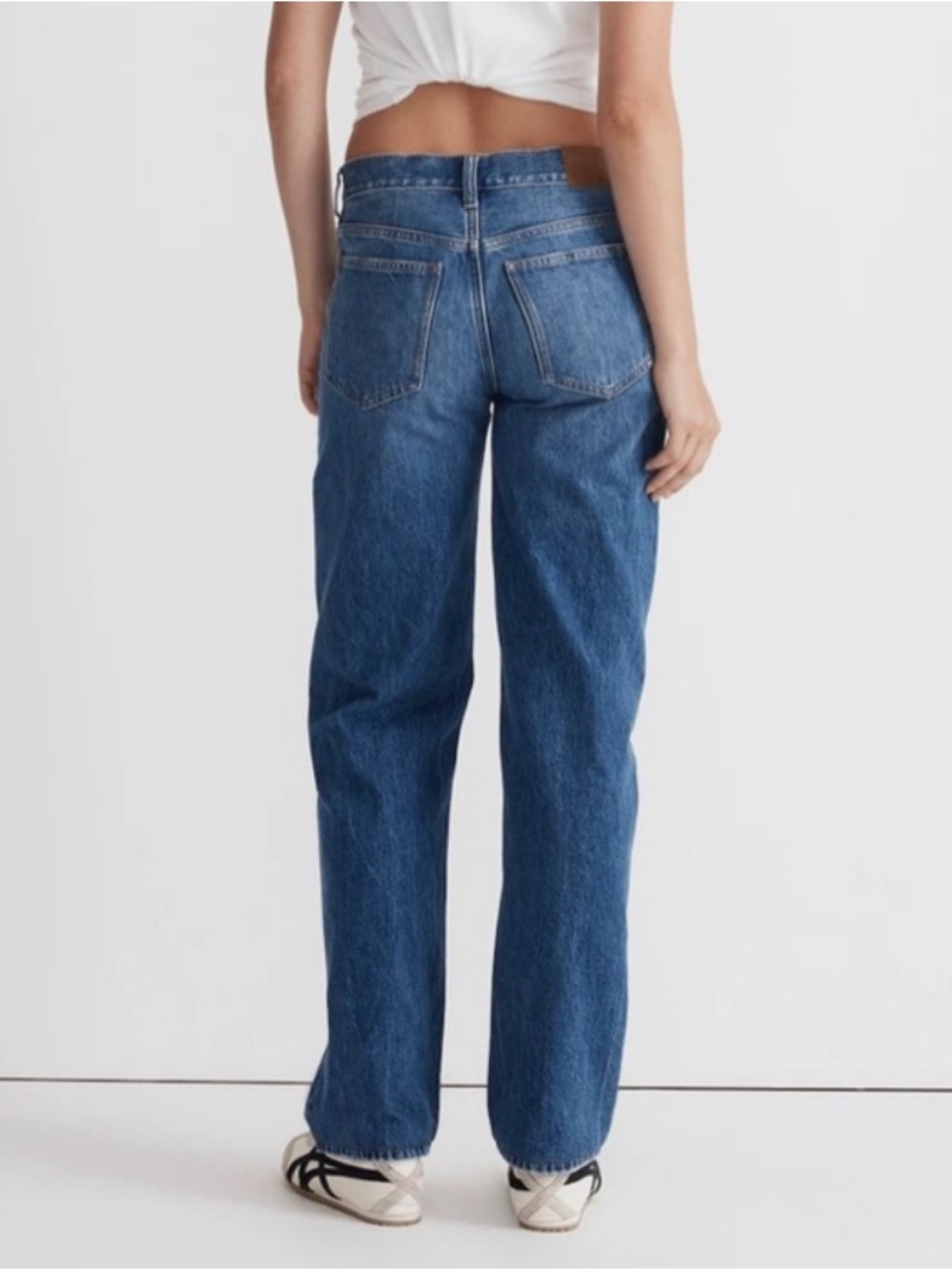 Madewell low slung Straight Leg Jeans in Medium Blue Wash 29 - Picture 2 of 12